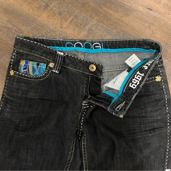 COOGI 101-041747 7/8 25 WASHED BLACK STRAIGHT LEG W/TOP STITCHING&CONTRAST CUFF - Picture 10 of 16